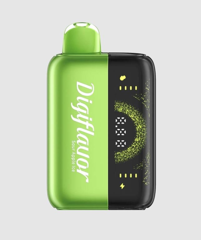 Unleash an incredible vaping experience with the Sour Apple Ice DigiFlavor – a perfect fusion of crisp apple freshness and an icy chill, all packed into the high-tech Geek Bar Sour Apple Ice DigiFlavor BRK 20000 which is a brilliant product from Geek Bar Digi Flavor BRK 20000 Lineup.